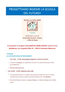 LA DIDATTICA MENTALISTA ARRIVA A MANTOVA CON PAESAGGI EDUCATIVI