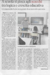 A SCUOLA SI GIOCA A SCACCHI tra logica e crescita educativa. Gli alunni del Fucini protagonisti di un innovativo percorso. Massa-Carrara.