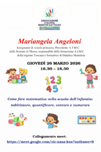 COME FARE MATEMATICA NELLA SCUOLA DELL’INFANZIA: SUBITIZZARE, QUANTIFICARE, CONTARE E NUMERARE di Mariangela Angeloni.
